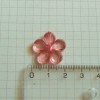 Цветок 2 см, малиновый